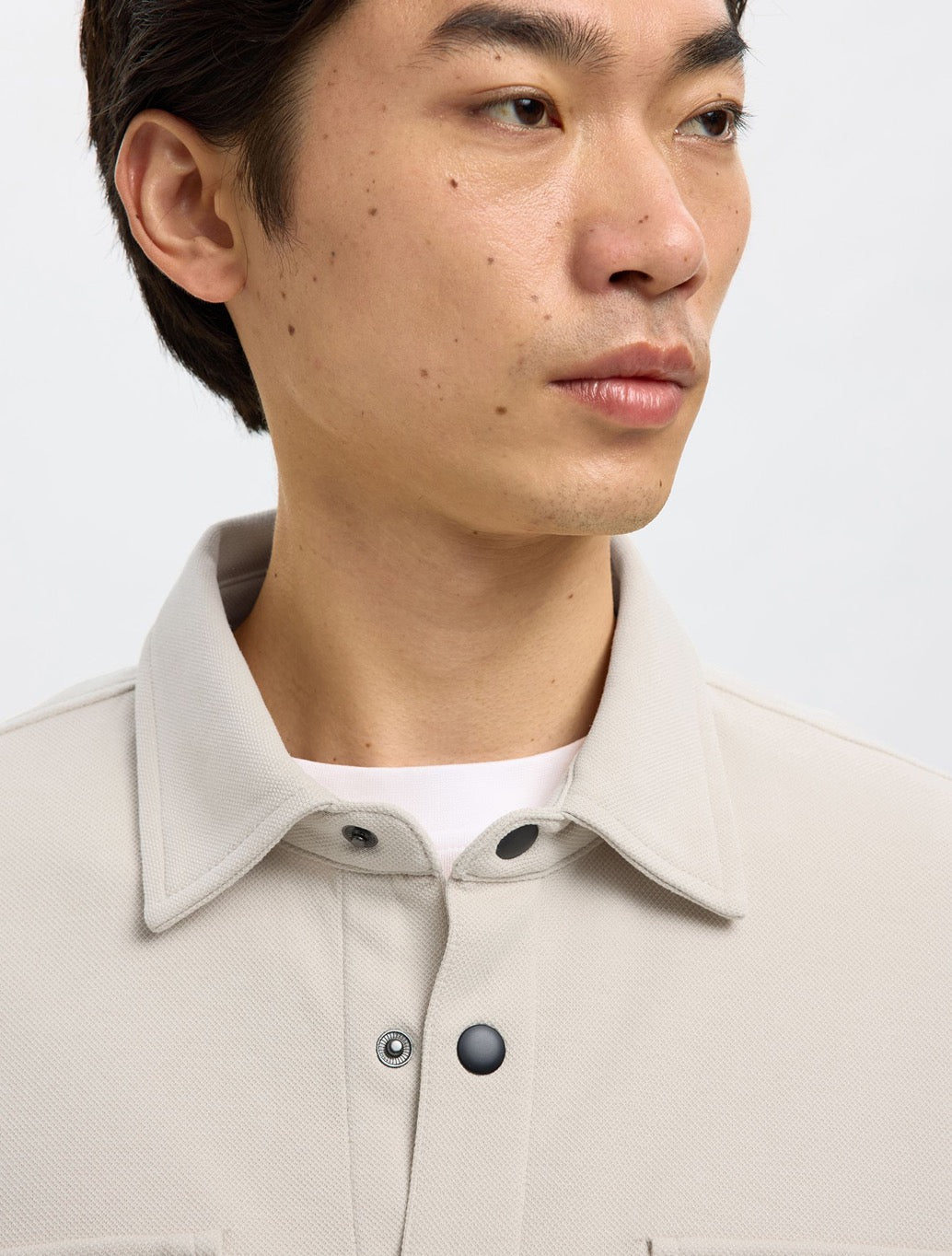 Selected - Jackie Classic Overshirt in Cream