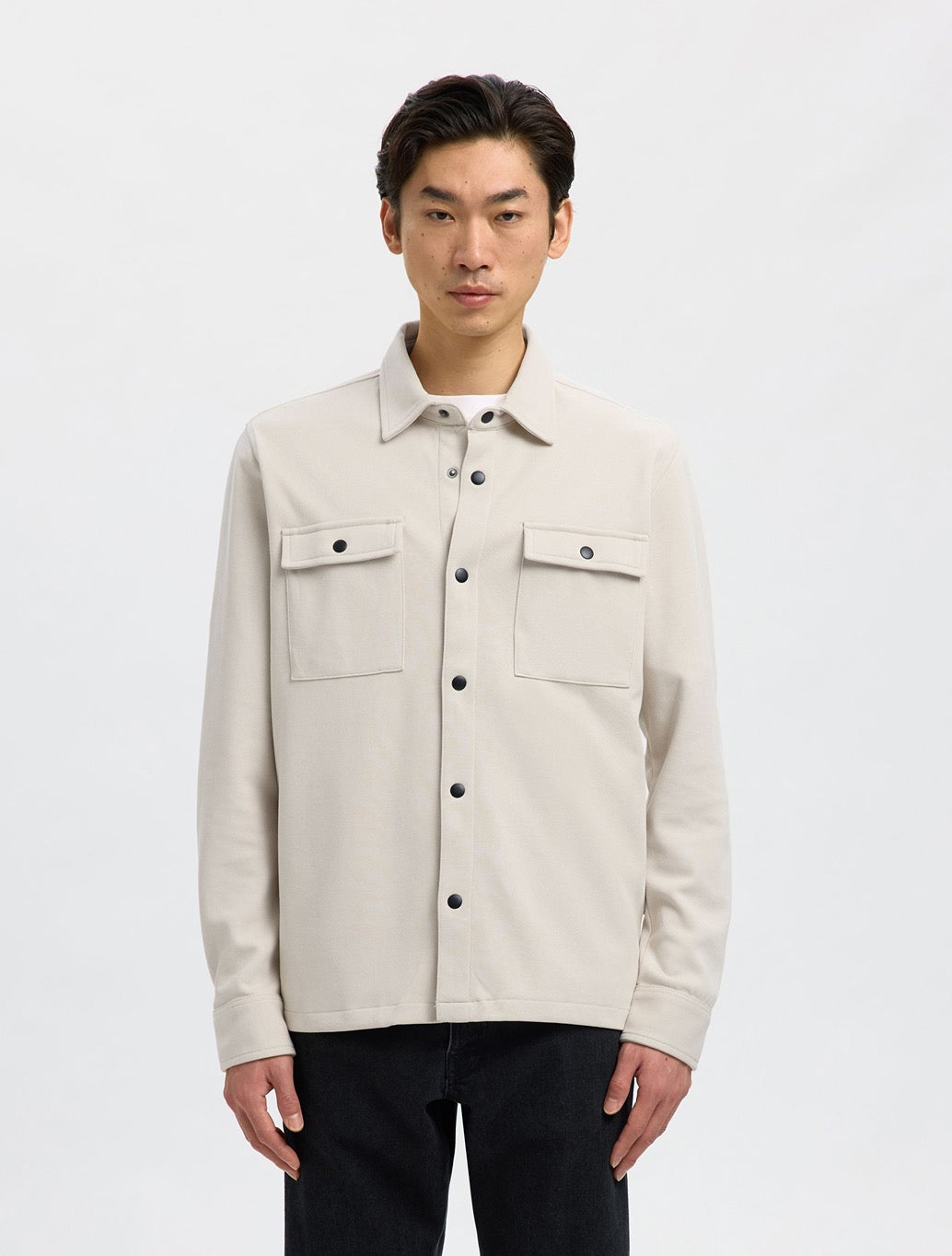Selected - Jackie Classic Overshirt in Cream