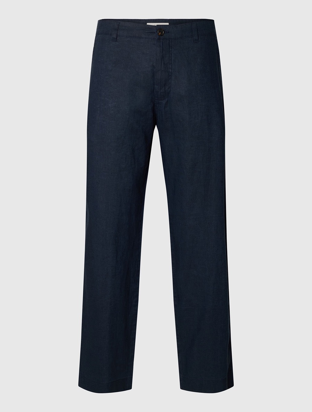 Selected Jeremy Linen Trousers in Navy