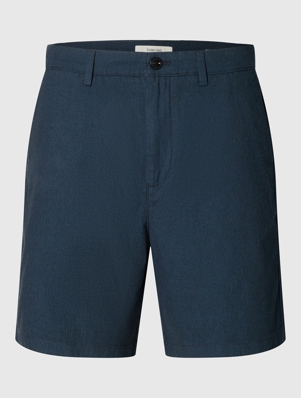 Selected Luton Cotton Flex Shorts in Navy
