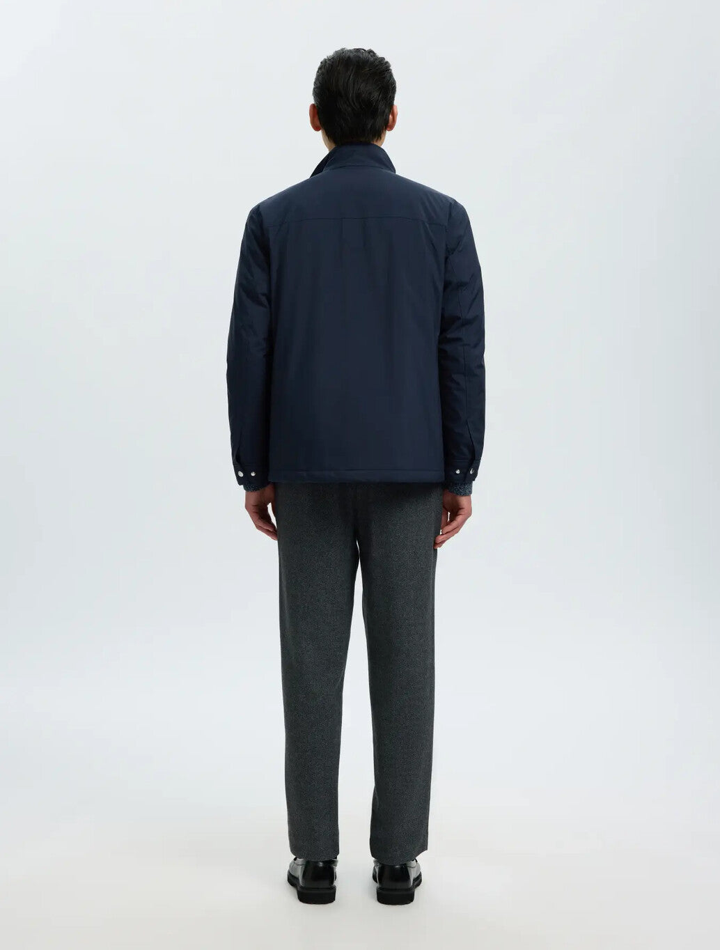 Selected Mattis Padded Jacket in Sky Captain