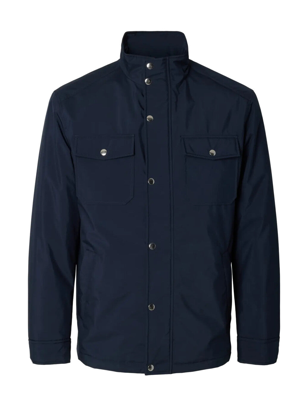 Selected Mattis Padded Jacket in Sky Captain