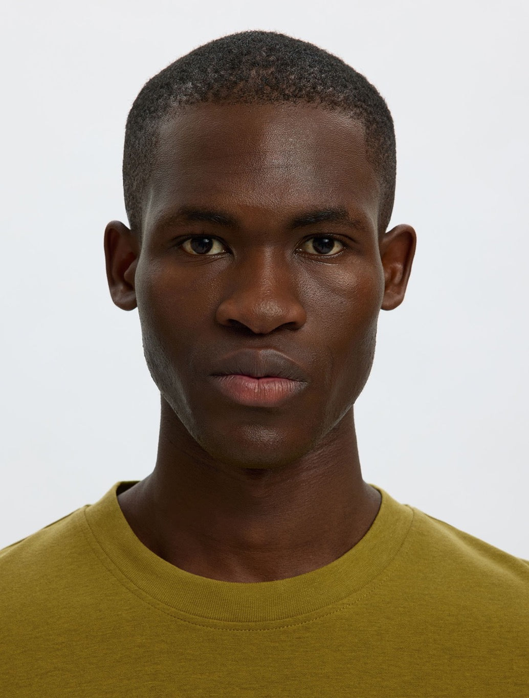Selected Oscar Loose Fit T-Shirt in Green