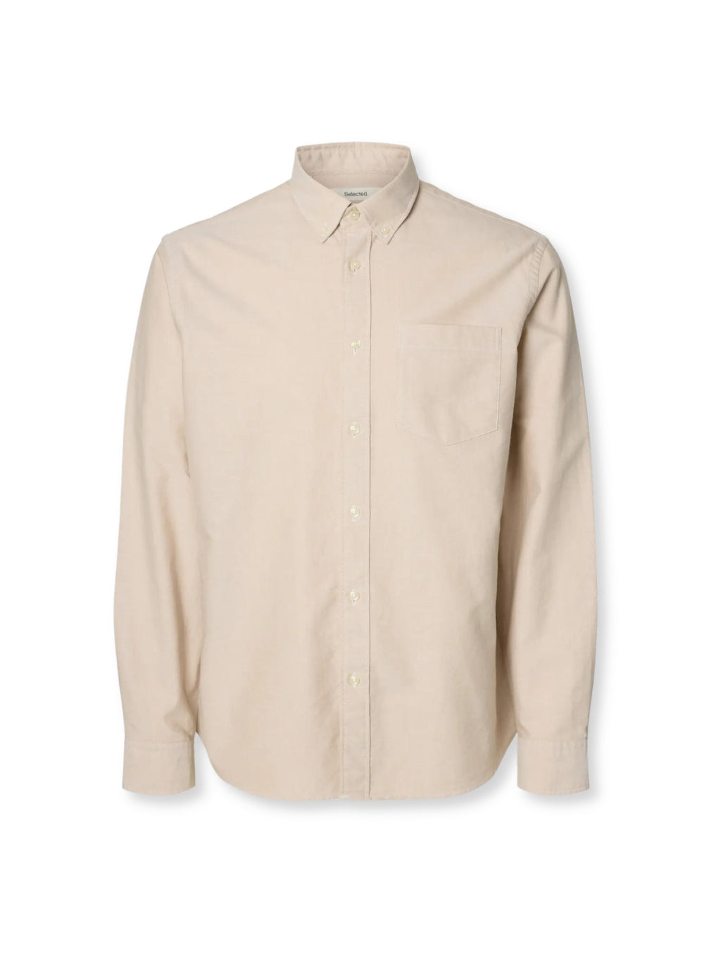 Selected Rick Oxford Shirt in Sand