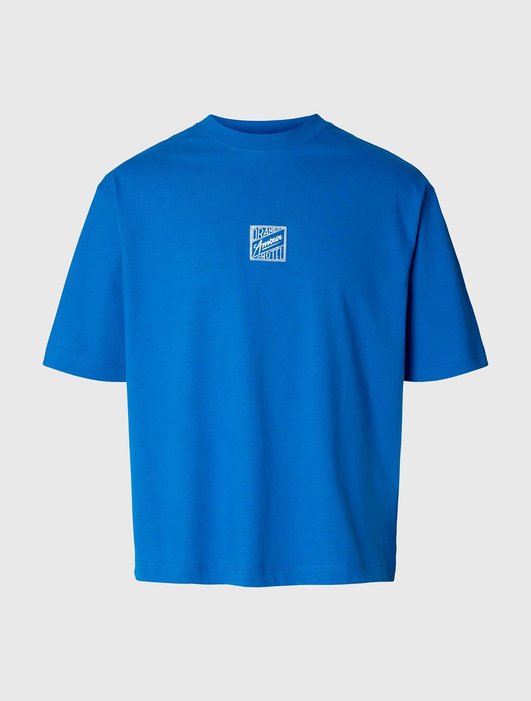 Selected Brock Relaxed Fit T-Shirt - Blue