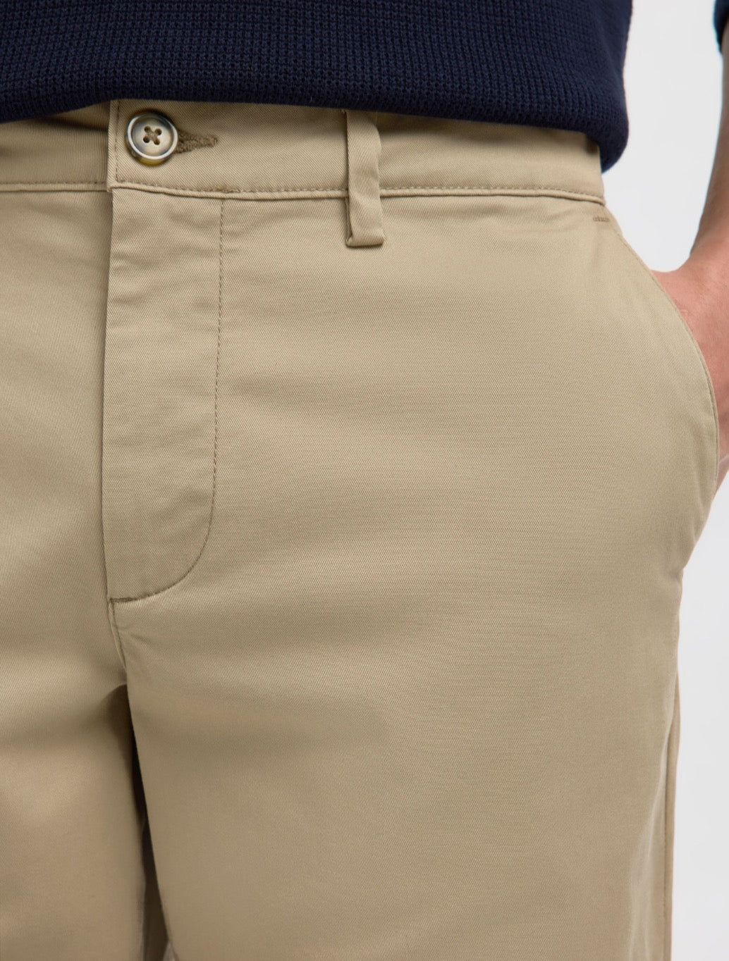 Selected Straight Miles Flex Chinos in Beige