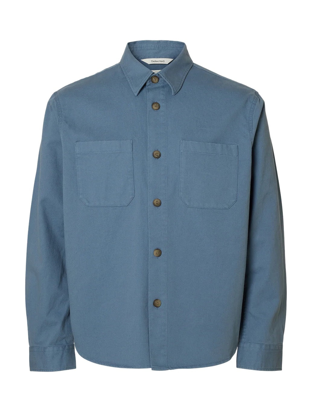 Selected - Travis Twill Overshirt - Denim Blue