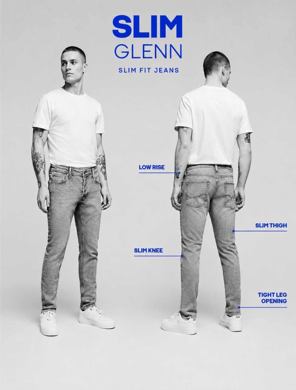 Jack & Jones Glenn Original Slim-Fit Jean in Denim Black