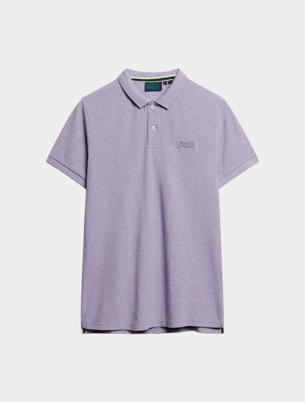 Superdry - Classic Pique Polo Shirt - Light Purple
