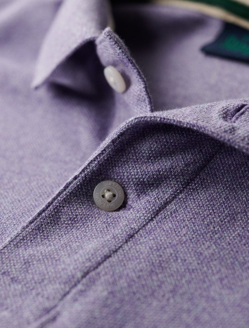 Superdry - Classic Pique Polo Shirt - Light Purple