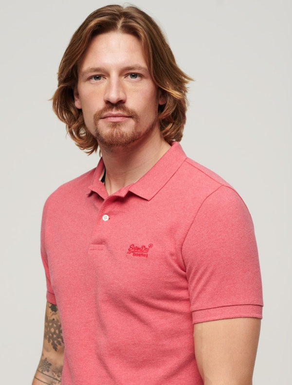 Superdry - Classic Pique Polo Shirt - Pink