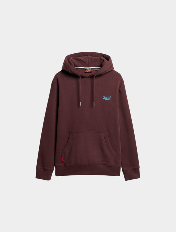 Superdry - Essential Logo Hoodie - Burgundy