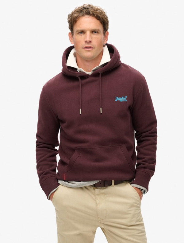 Superdry - Essential Logo Hoodie - Burgundy