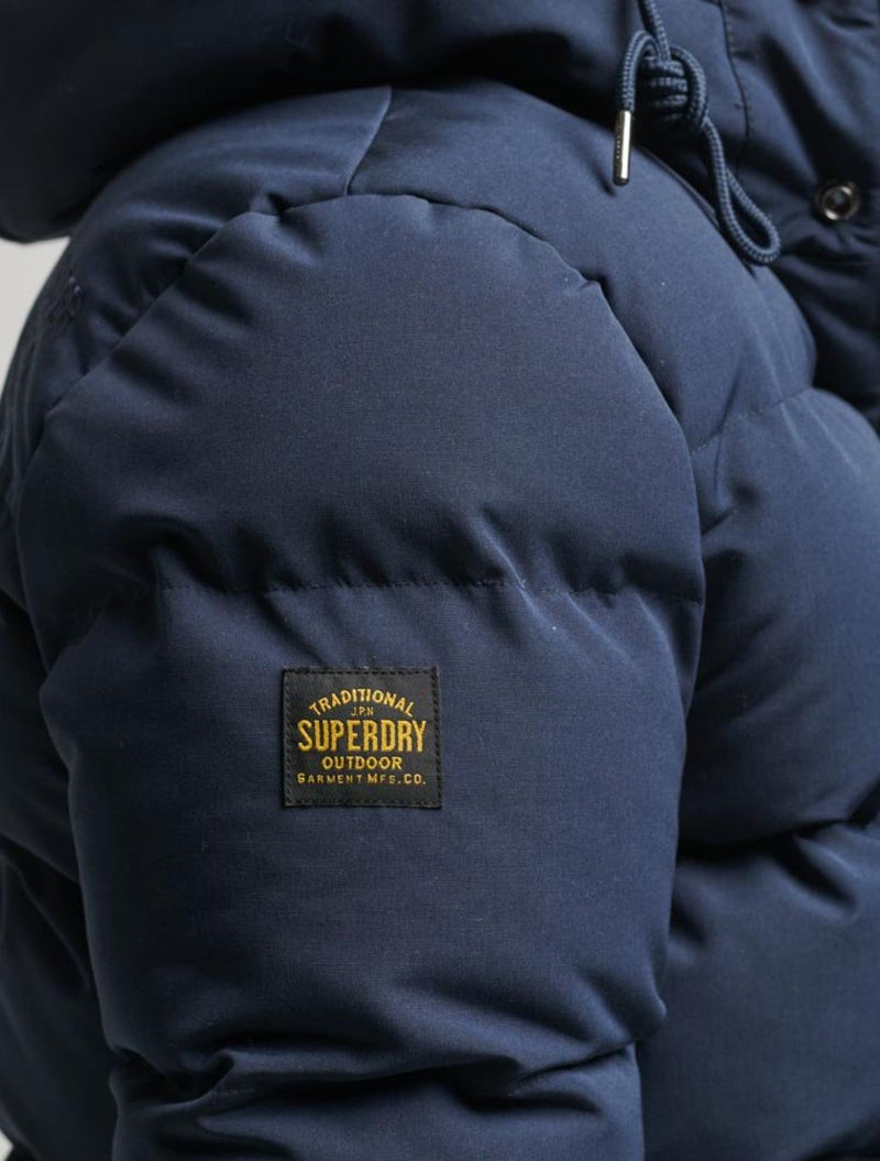 Superdry - Everest Hooded Puffer Jacket - Navy