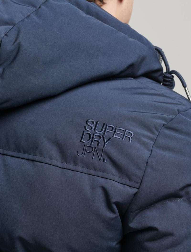 Superdry - Everest Hooded Puffer Jacket - Navy