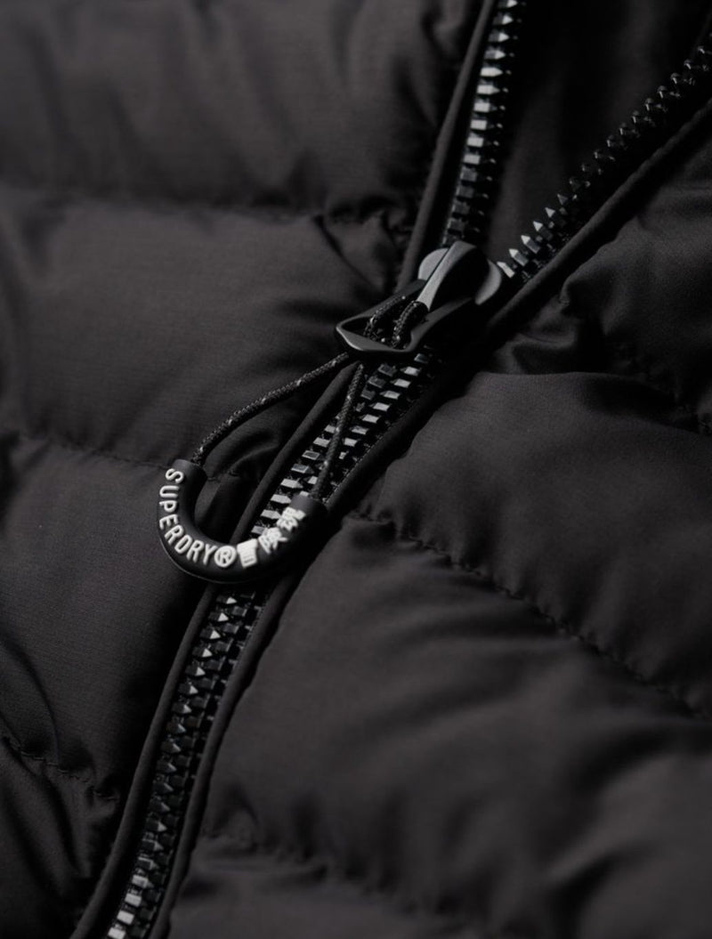 Superdry - Fuji Embroidered Padded Jacket - Black