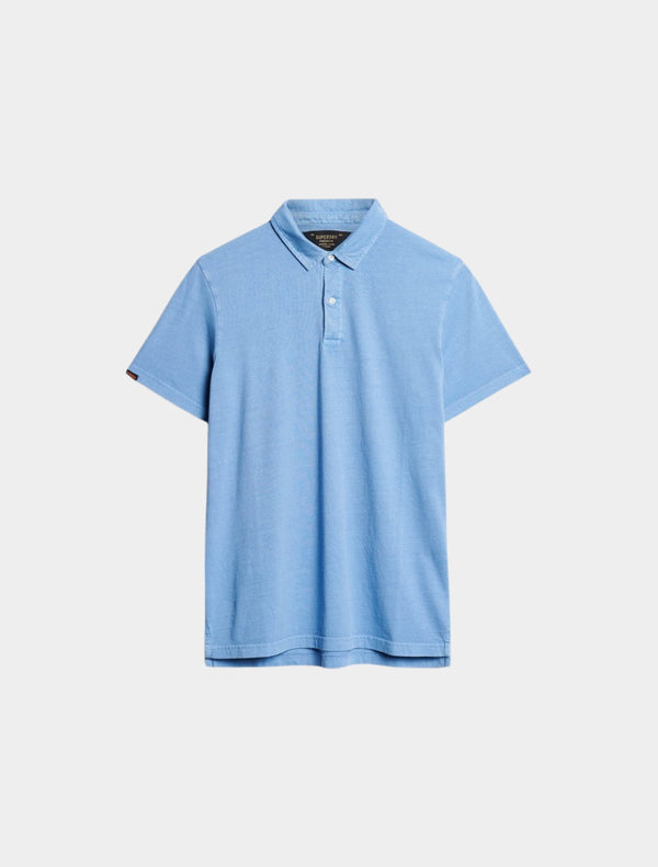Superdry - Jersey Polo Top - Light Blue