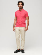 Superdry - Jersey Polo Top - Rose
