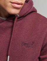 Superdry - Organic Cotton Essential Logo Hoodie - Burgundy
