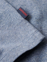 Superdry - Organic Cotton Vintage Logo Embroidered T-shirt - Blue Fleck