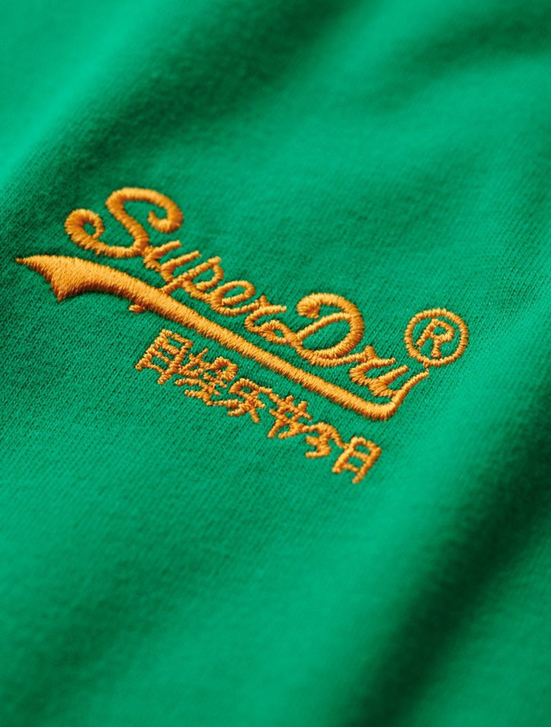 Superdry - Organic Cotton Vintage Logo Embroidered T-shirt - Green