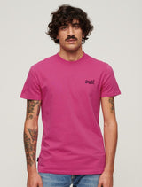 Superdry - Organic Cotton Vintage Logo Embroidered T-shirt - Pink