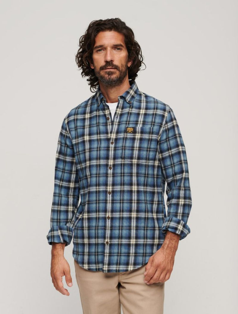Superdry - Organic Cotton Lumberjack Check Shirt - Light Blue Check
