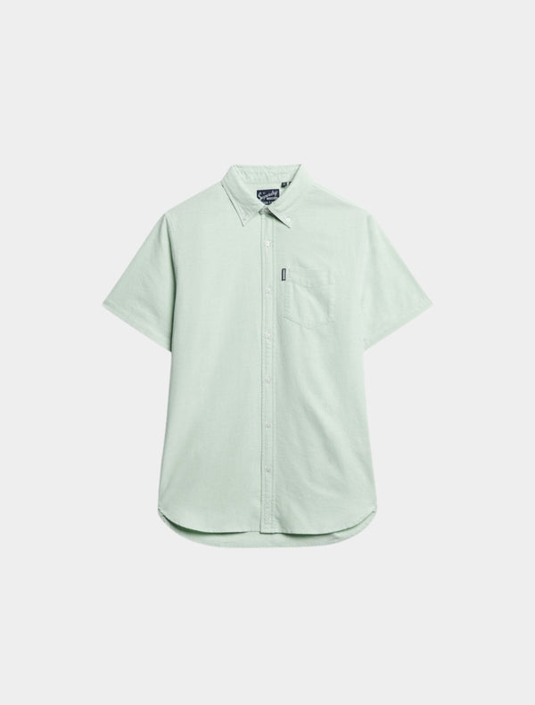 Superdry - Oxford Short Sleeve Shirt - Light Green