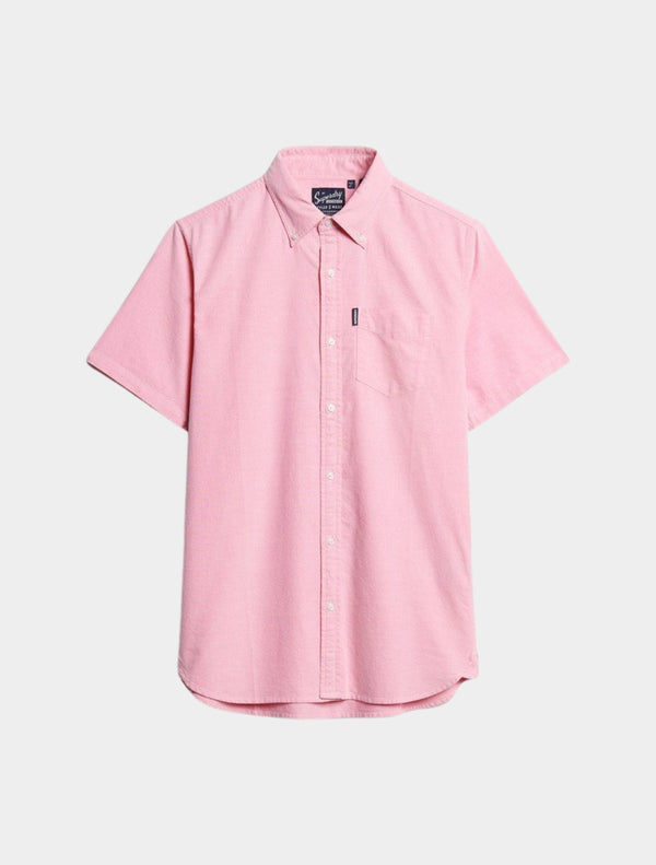 Superdry - Oxford Short Sleeve Shirt - Light Pink