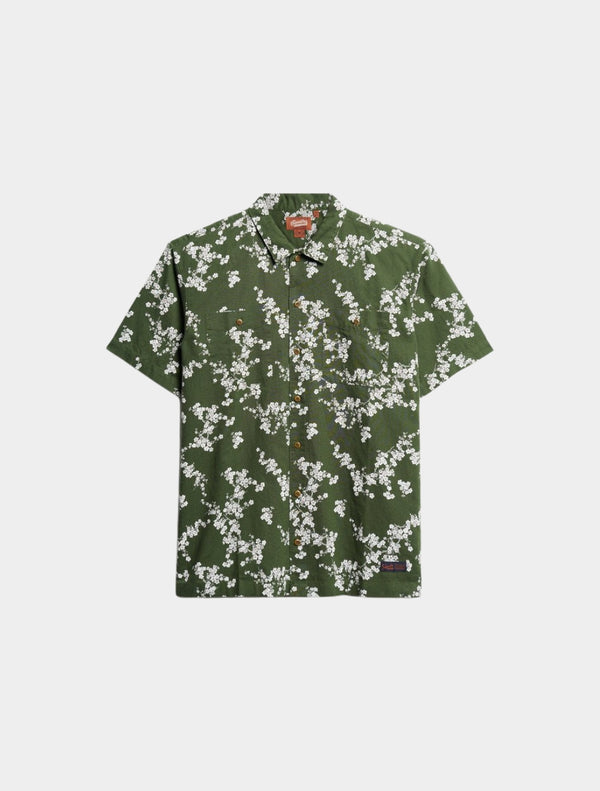 Superdry - Short Sleeve Beach Shirt - Green