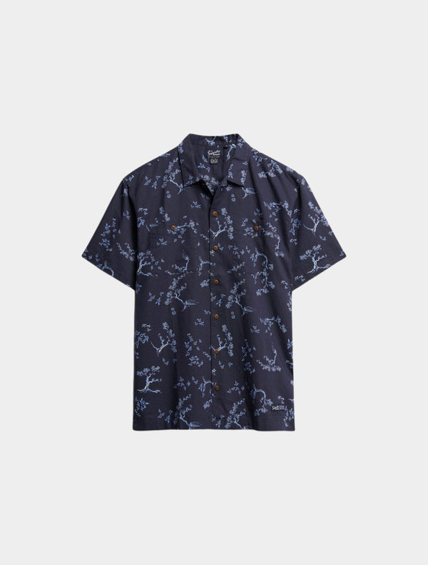 Superdry - Short Sleeve Beach Shirt - Indigo