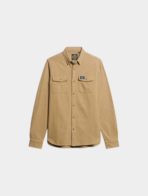 Superdry - Trailsman Relaxed Fit Overshirt - Light Brown