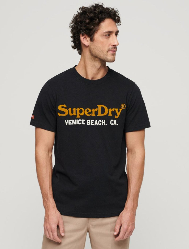 Superdry - Venue Duo Logo T-Shirt - Black