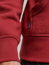 Superdry - Vintage Logo Embroidered Zip Hoodie - Red