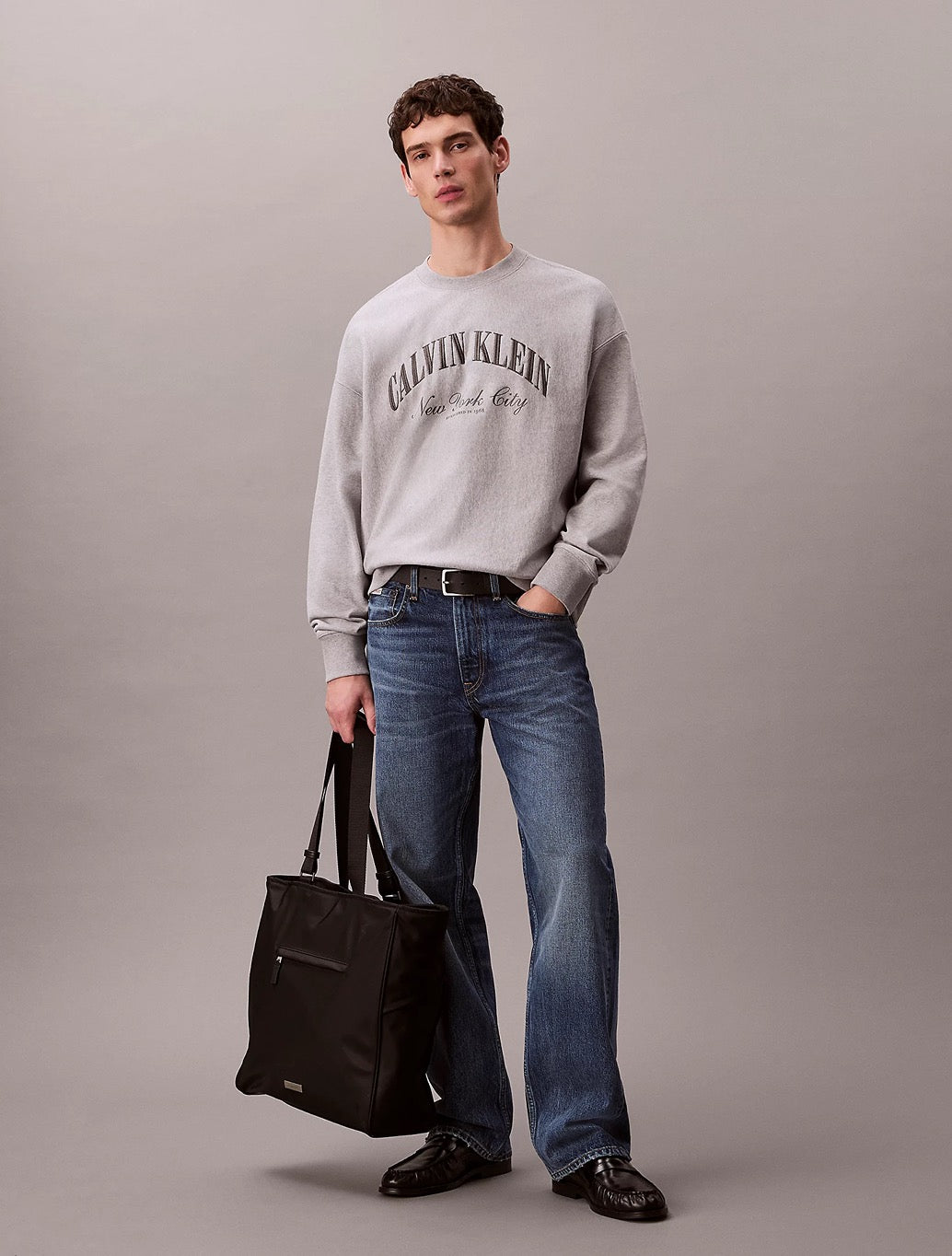 Calvin Klein NYC Logo Sweatshirt - Grey