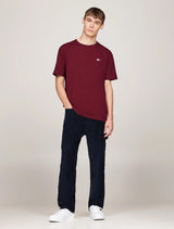 Tommy Jeans - Tommy Badge Crew Neck T-Shirt - Wine