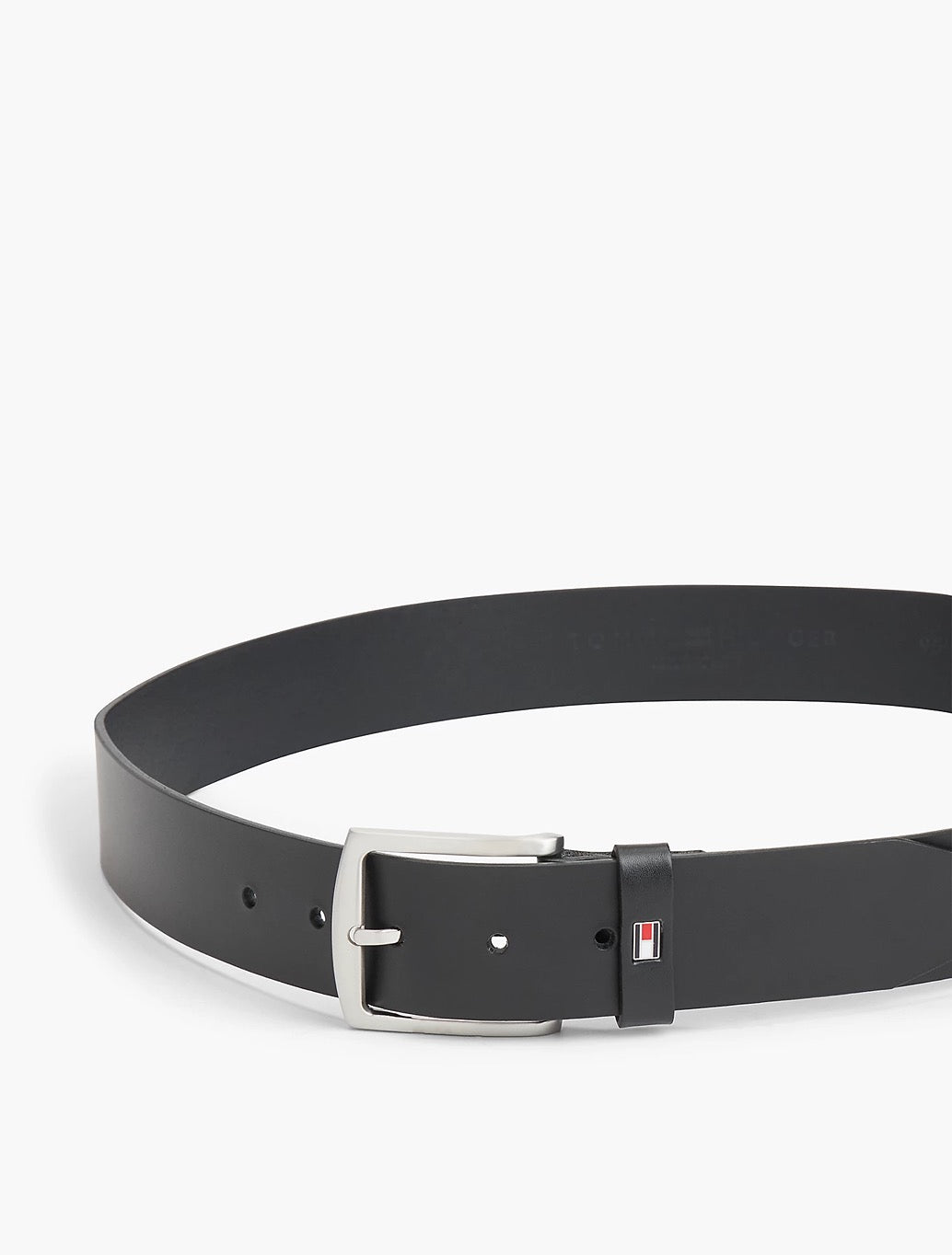 Tommy Hilfiger Denton Leather Belt in Black