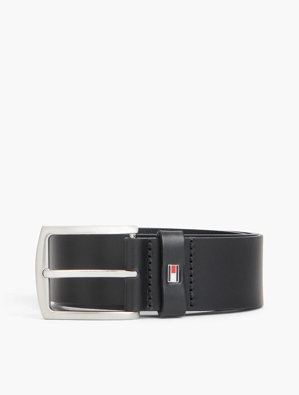 Tommy Hilfiger Denton Leather Belt in Black