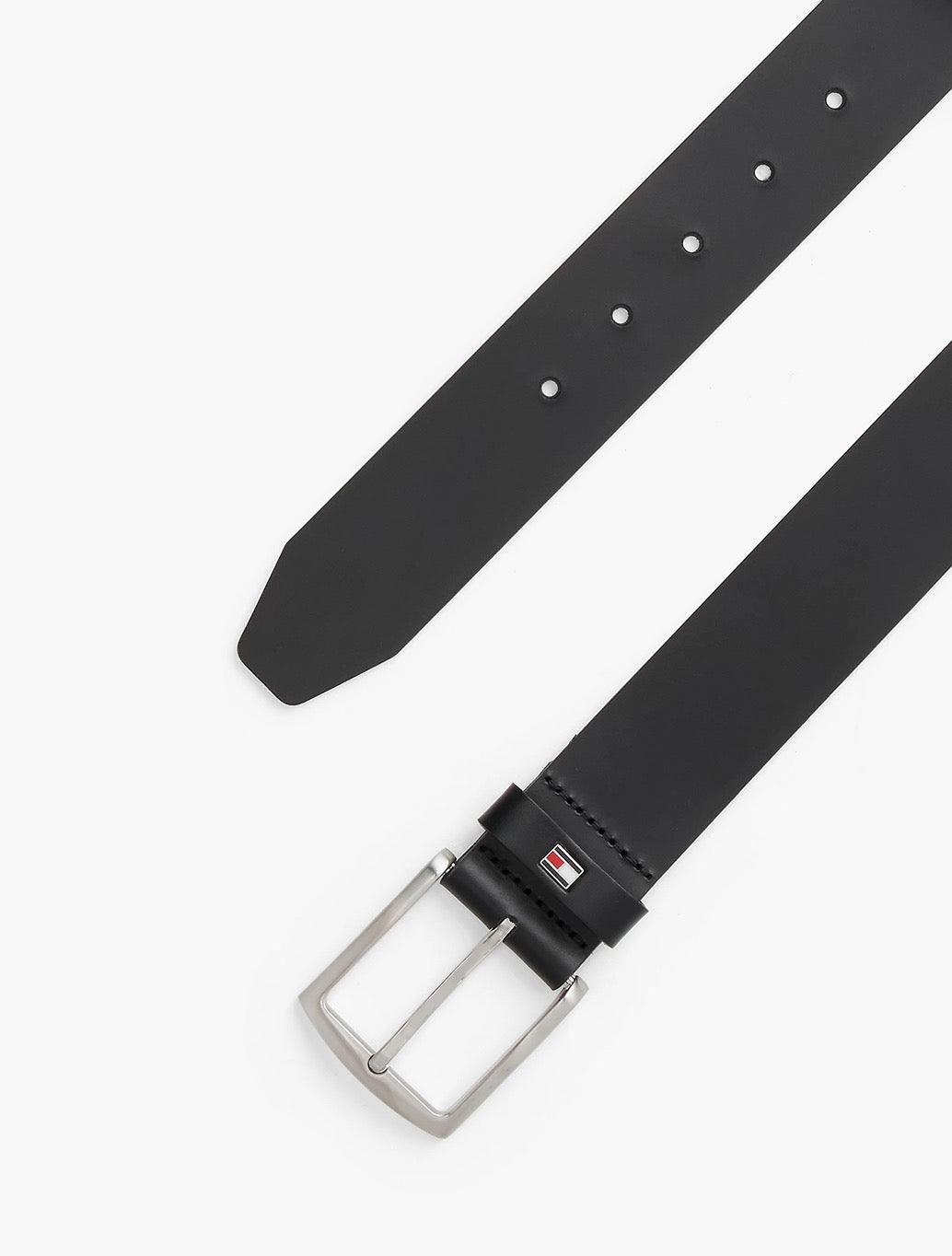 Tommy Hilfiger Denton Leather Belt in Black