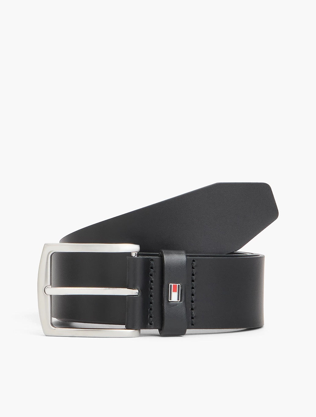 Tommy Hilfiger Denton Leather Belt in Black