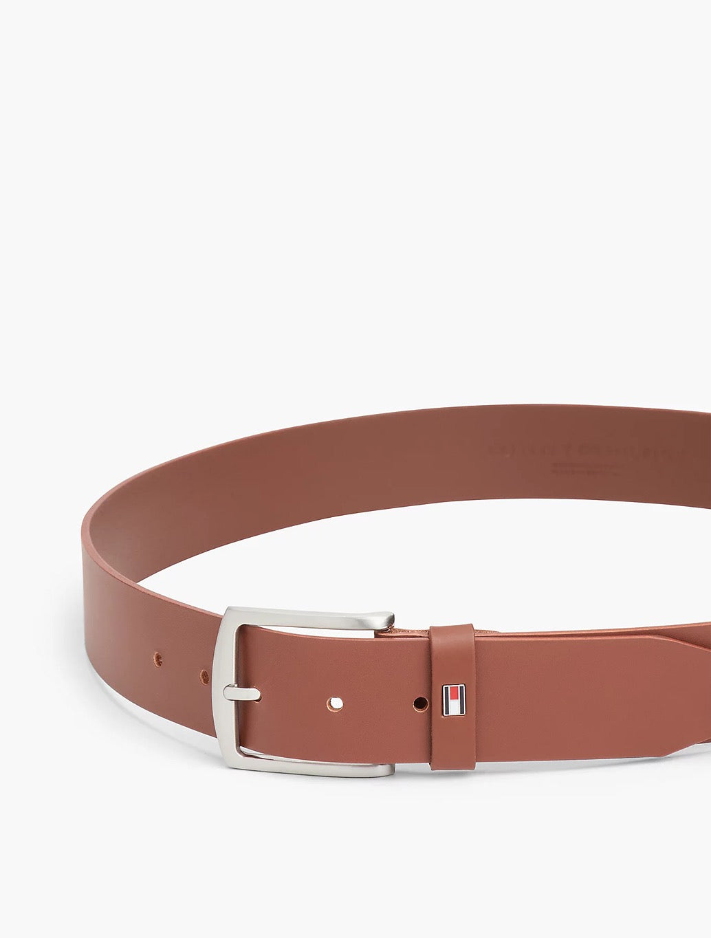 Tommy Hilfiger Denton Leather Belt in Camel