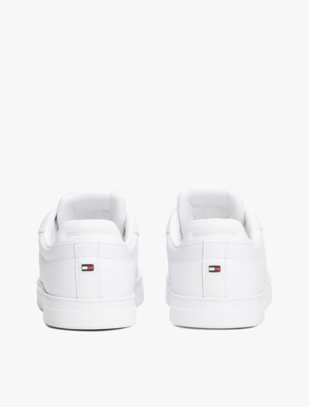Tommy Hilfiger Essential Leather Lace-Up Trainers - White