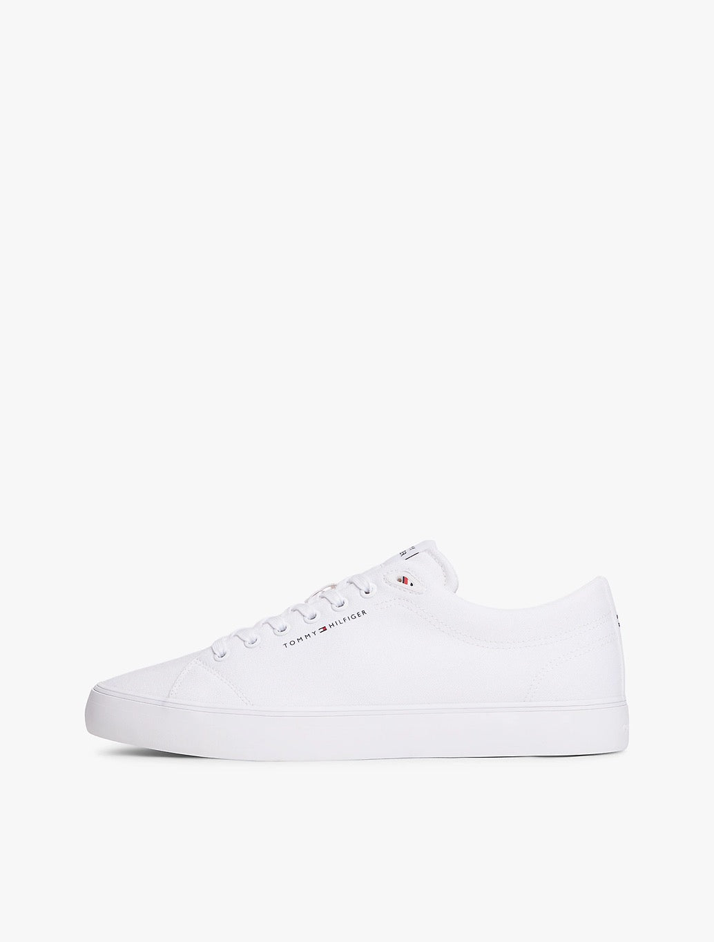 Tommy Hilfiger - Logo Canvas Trainers - White
