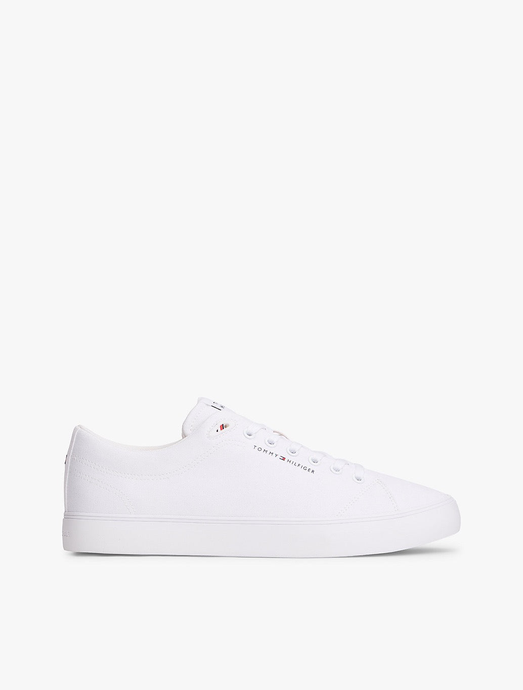 Tommy Hilfiger - Logo Canvas Trainers - White