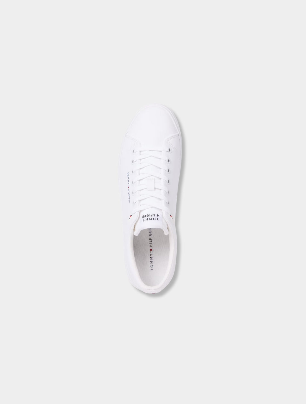 Tommy Hilfiger - Logo Patch Canvas Trainers - White