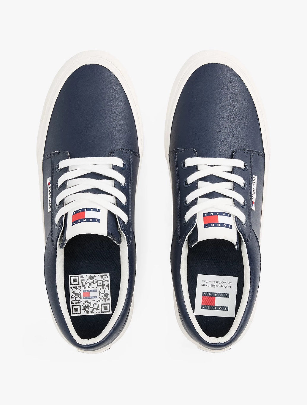 Tommy Hilfiger - Logo Tag Derby Trainers - Navy