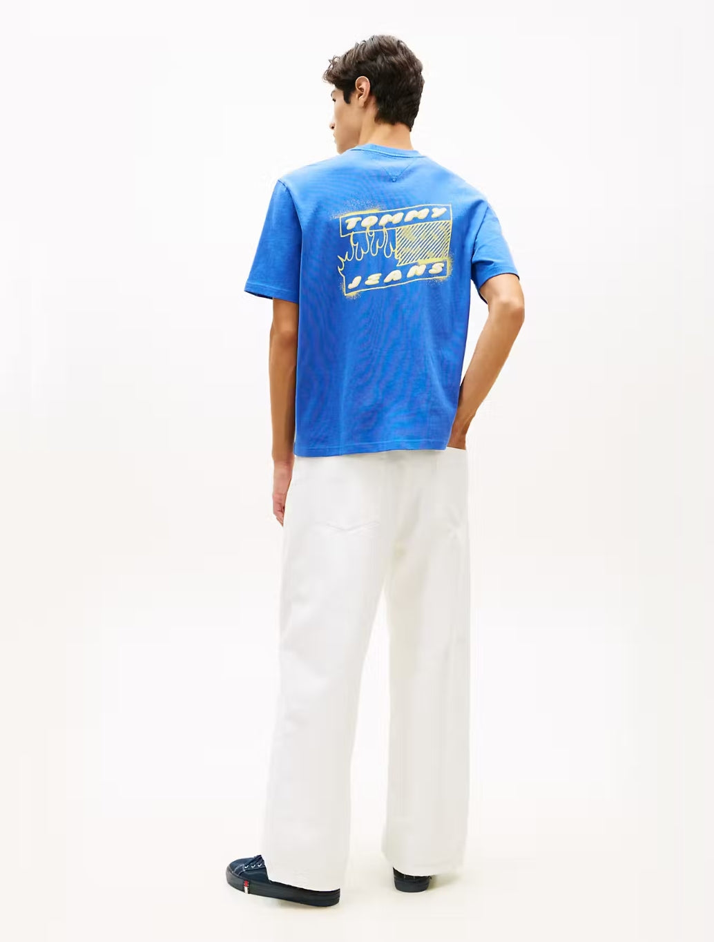 Tommy Jeans 90s Back Bubble Logo T-Shirt - Blue