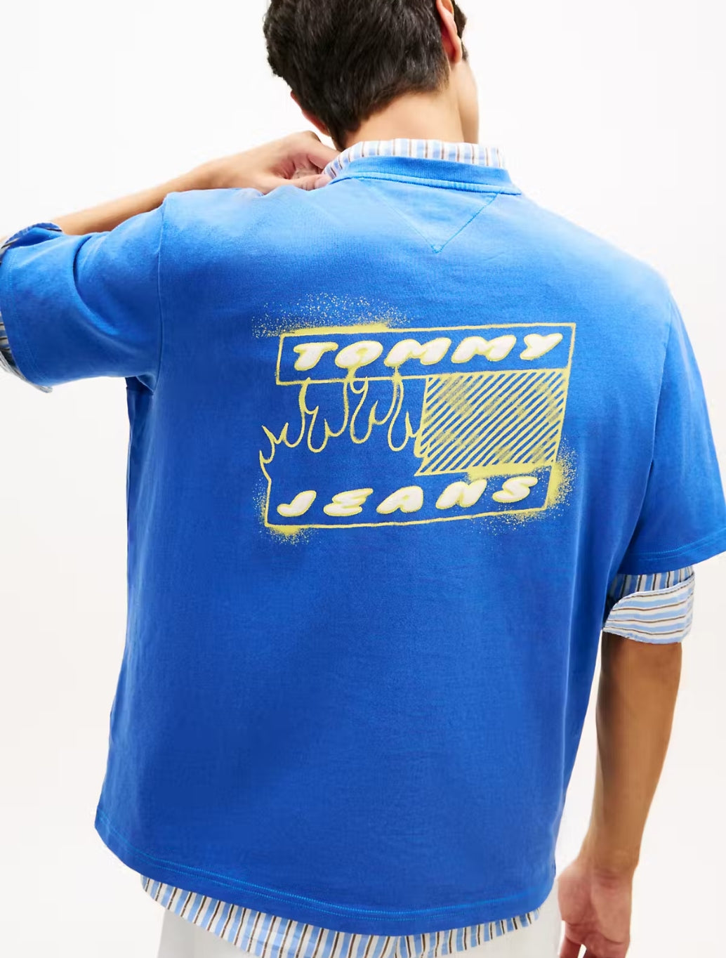 Tommy Jeans 90s Back Bubble Logo T-Shirt - Blue