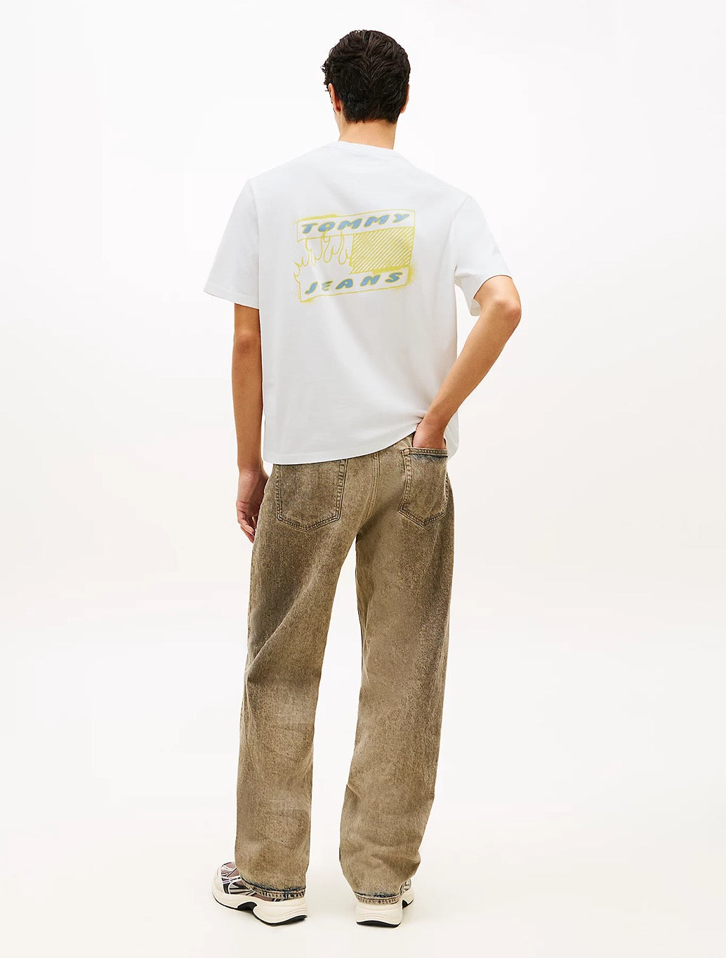 Tommy Jeans 90s Back Bubble Logo T-Shirt - Ecru