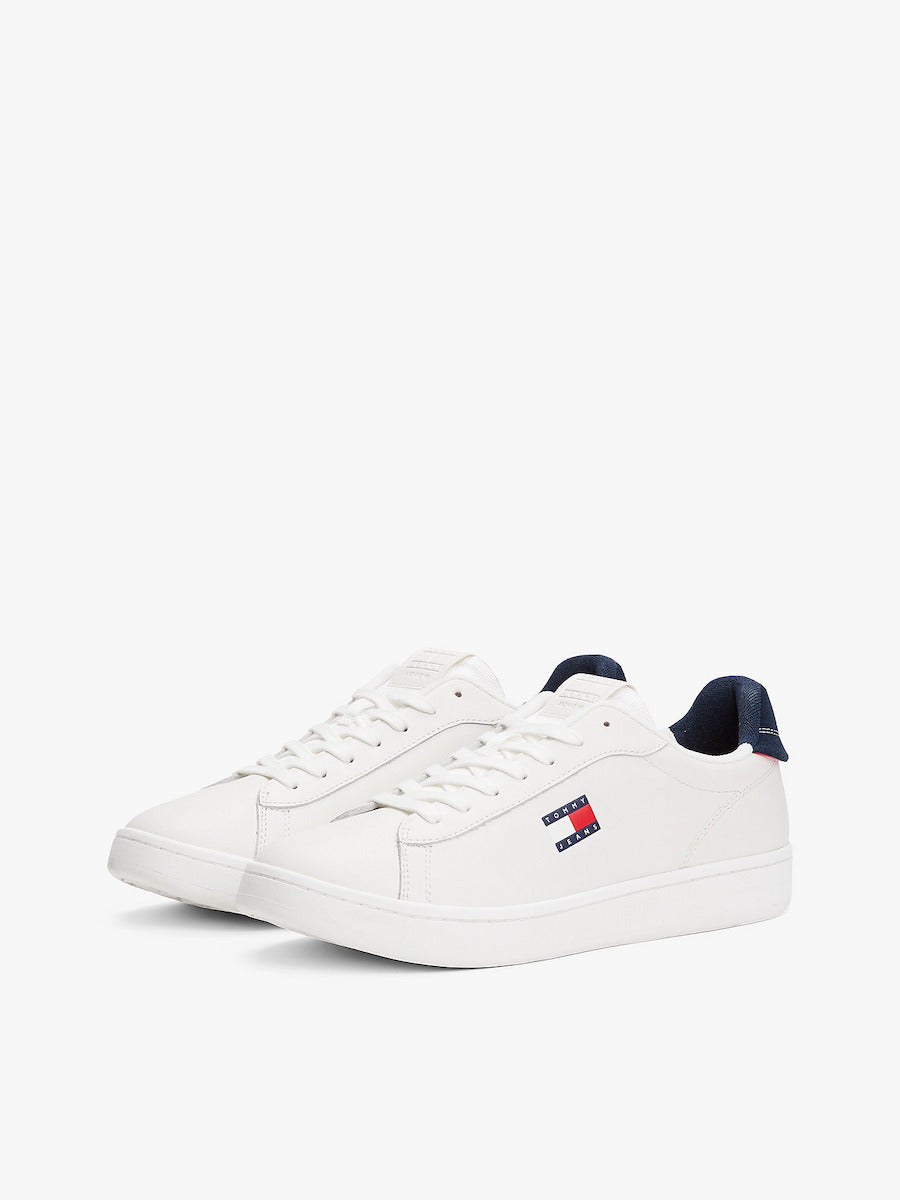Tommy Jeans - Archive Court Leather Trainers - White